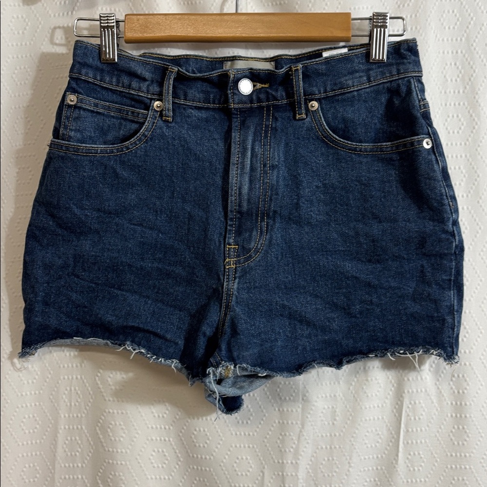 Everlane Women’s The Way High Denim Short Blue Jean Shorts Organic cotton